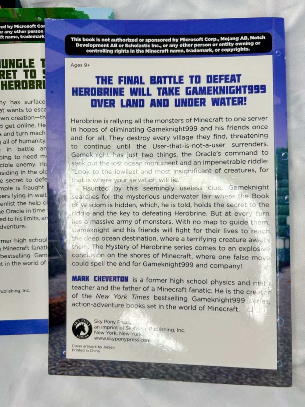 Minecraft Chapter Book Triology Set - Picture 5 of 6